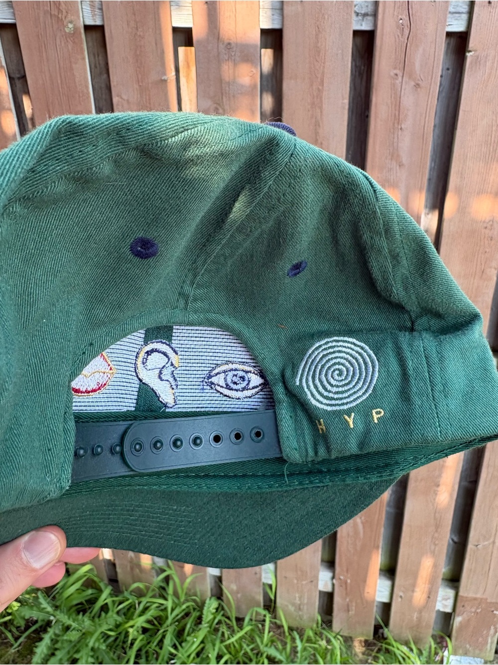 Vintage 'No Evil' Embroidered Baseball Cap Hat SnapBack 90s - Picture 4 of 5